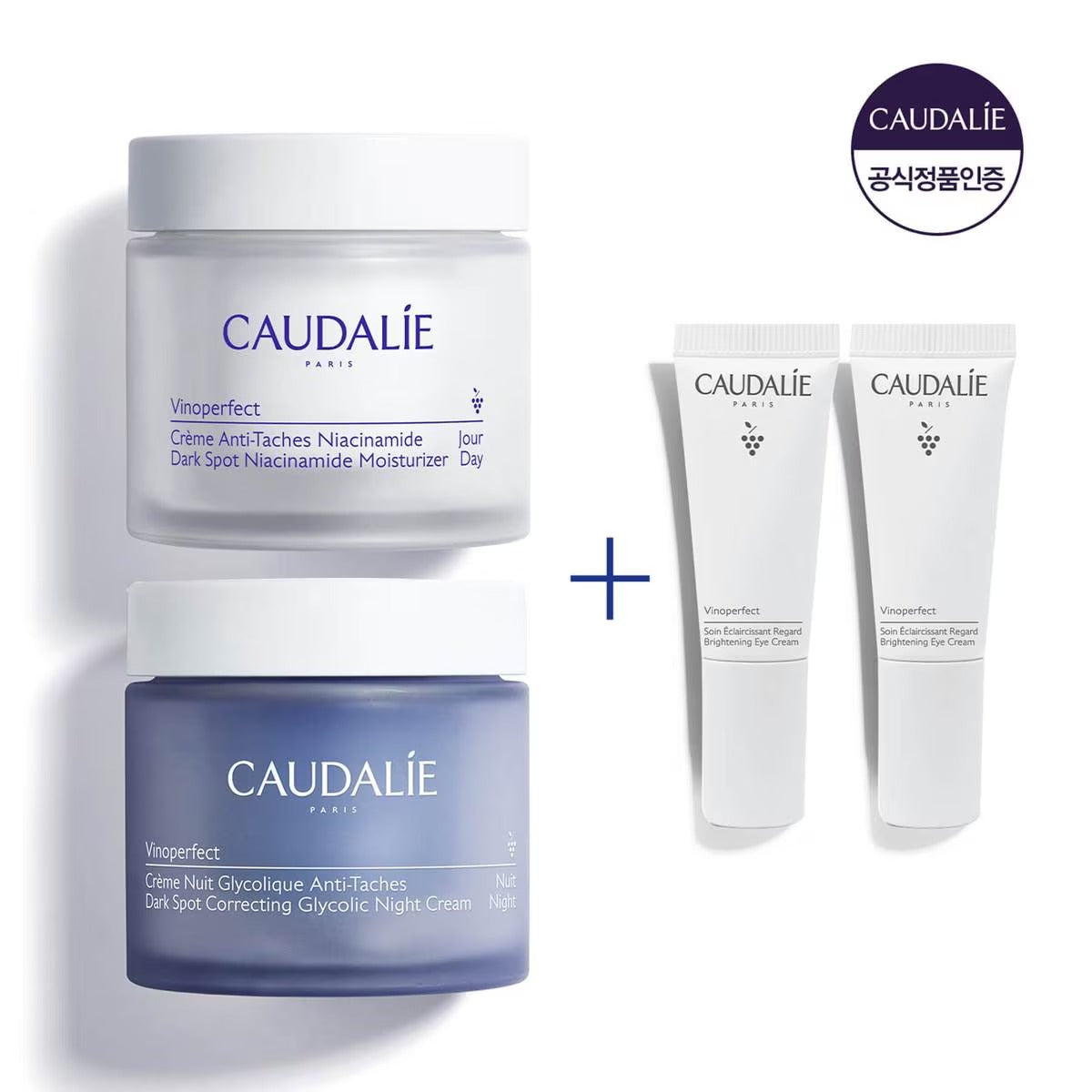 Bộ Kem Dưỡng Caudalie Vinoperfect Dark Spot Moisturizer & Night Cream-Kallos