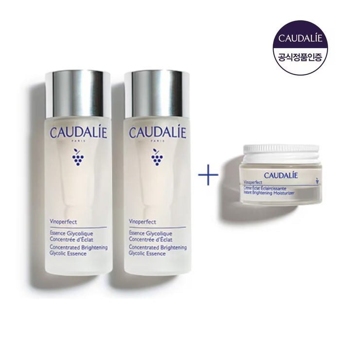 Bộ Nước Hoa Hồng Caudalie Vinoperfect Concentrated Brightening Glycolic Essence-Kallos