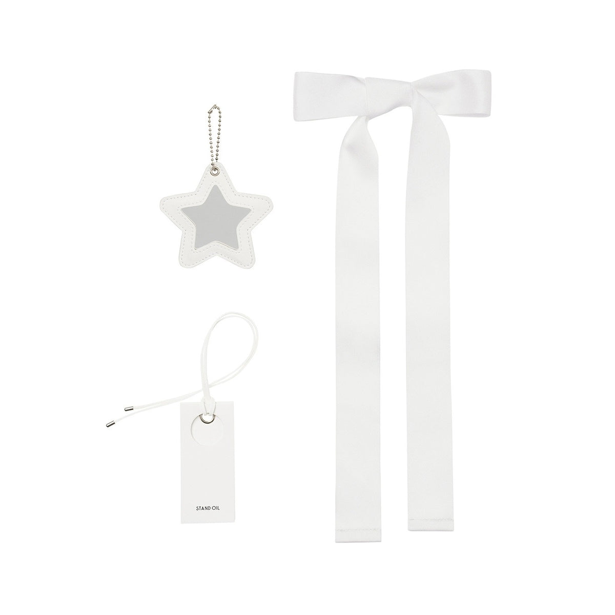 Bộ Phụ Kiện Túi Xách Stand Oil My Charm Set #White