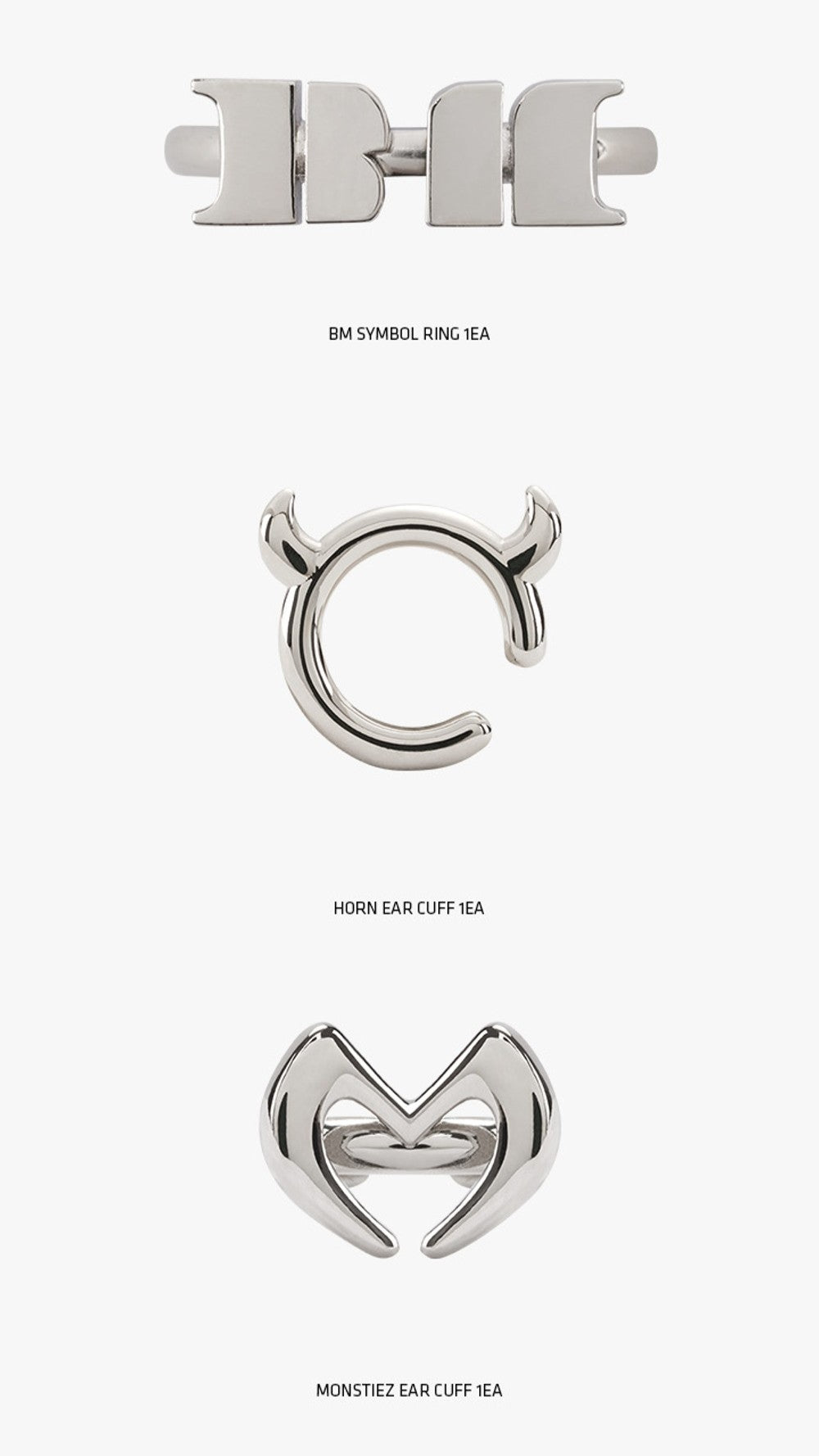 Bộ Quà Tặng BABYMONSTER Ring + Ear Cuff Set