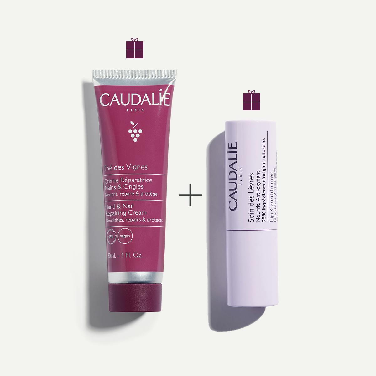 Bộ Quà Tặng Caudalie Thé des Vignes Hand & Lip Duo