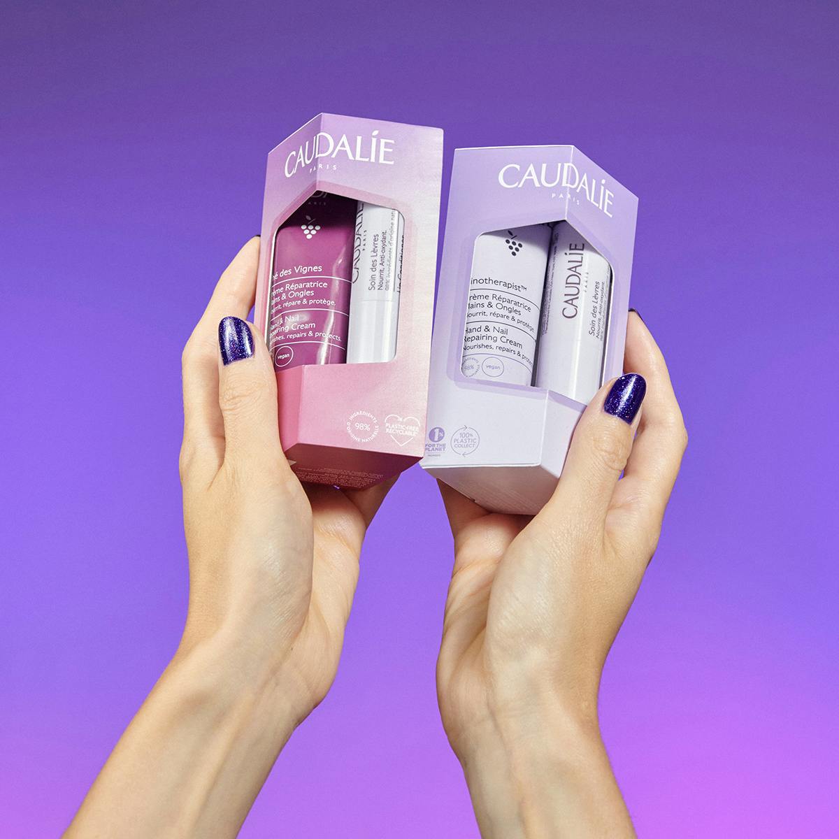 Bộ Quà Tặng Caudalie Thé des Vignes Hand & Lip Duo