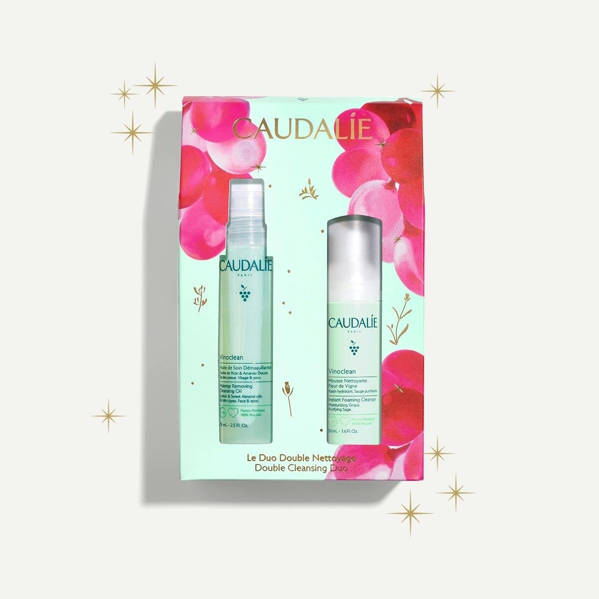 Bộ Quà Tặng Caudalie Vinoclean Double Cleansing Duo Set-Kallos