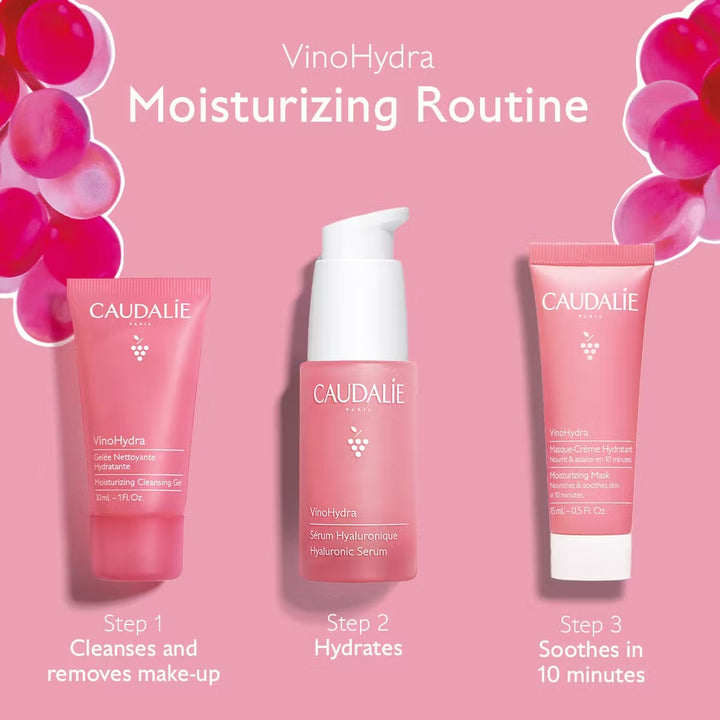 Bộ Quà Tặng Caudalie Vinohydra Moisturizing Routine Set-Kallos