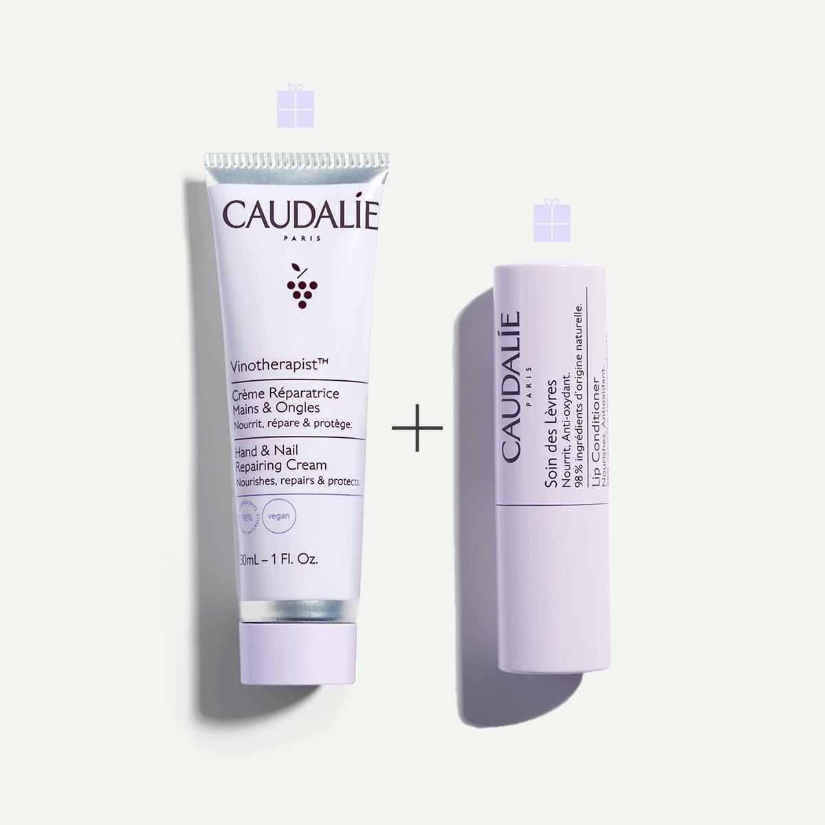 Bộ Quà Tặng Caudalie Vinotherapist Hand & Lip Duo