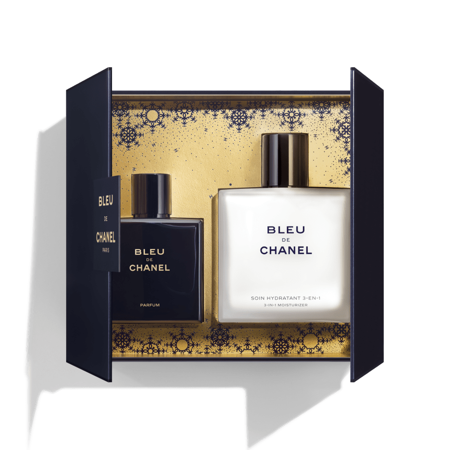 Bộ Quà Tặng CHANEL Bleu de Chanel 1.7 fl. oz. Parfum 3-in-1 Moisturizer Set