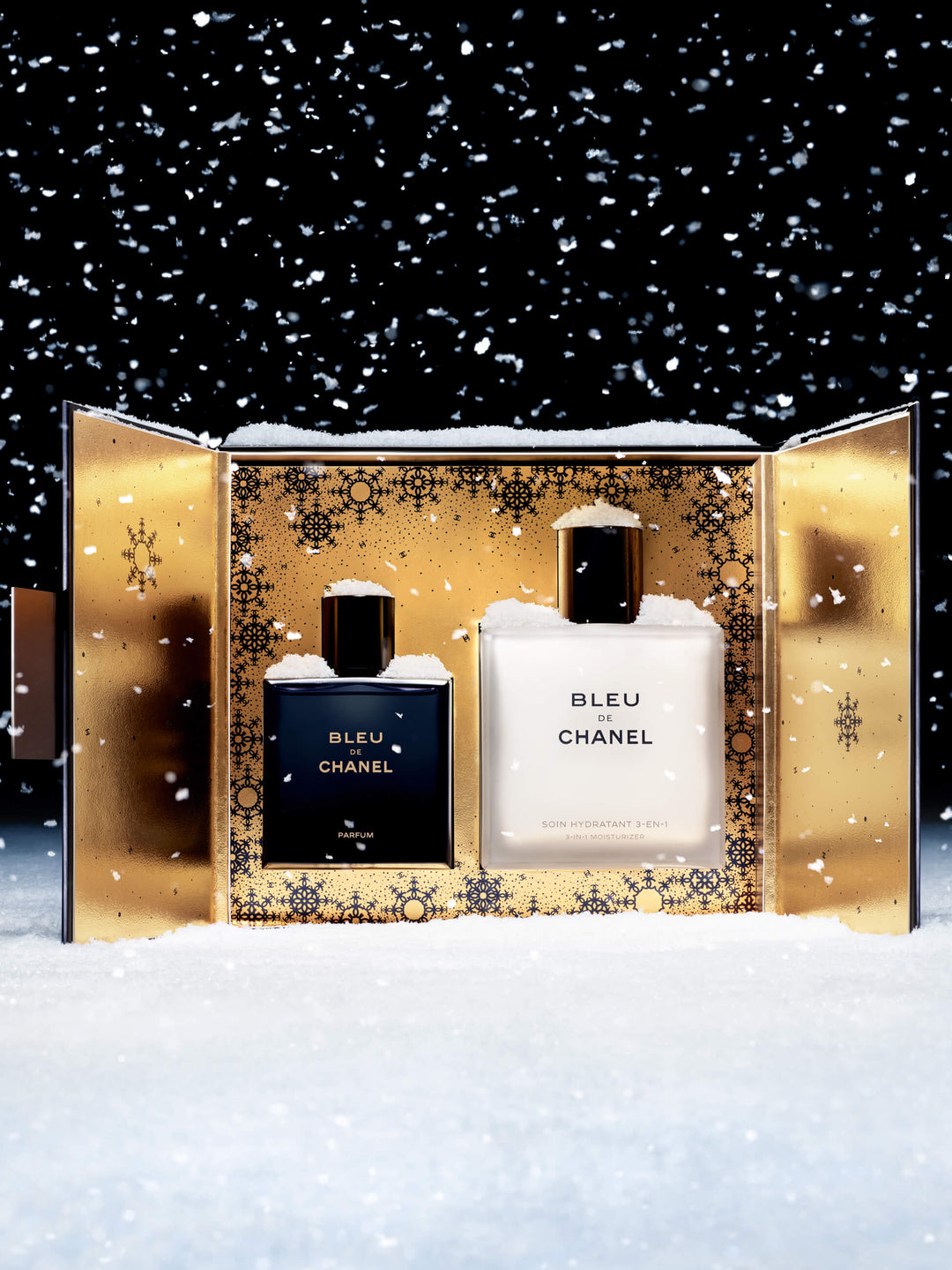 Bộ Quà Tặng CHANEL Bleu de Chanel 1.7 fl. oz. Parfum 3-in-1 Moisturizer Set