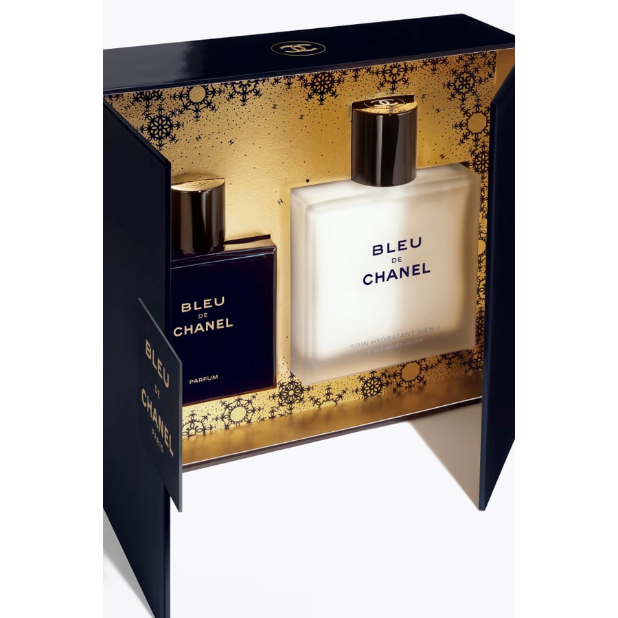 Bộ Quà Tặng CHANEL Bleu de Chanel 1.7 fl. oz. Parfum 3-in-1 Moisturizer Set