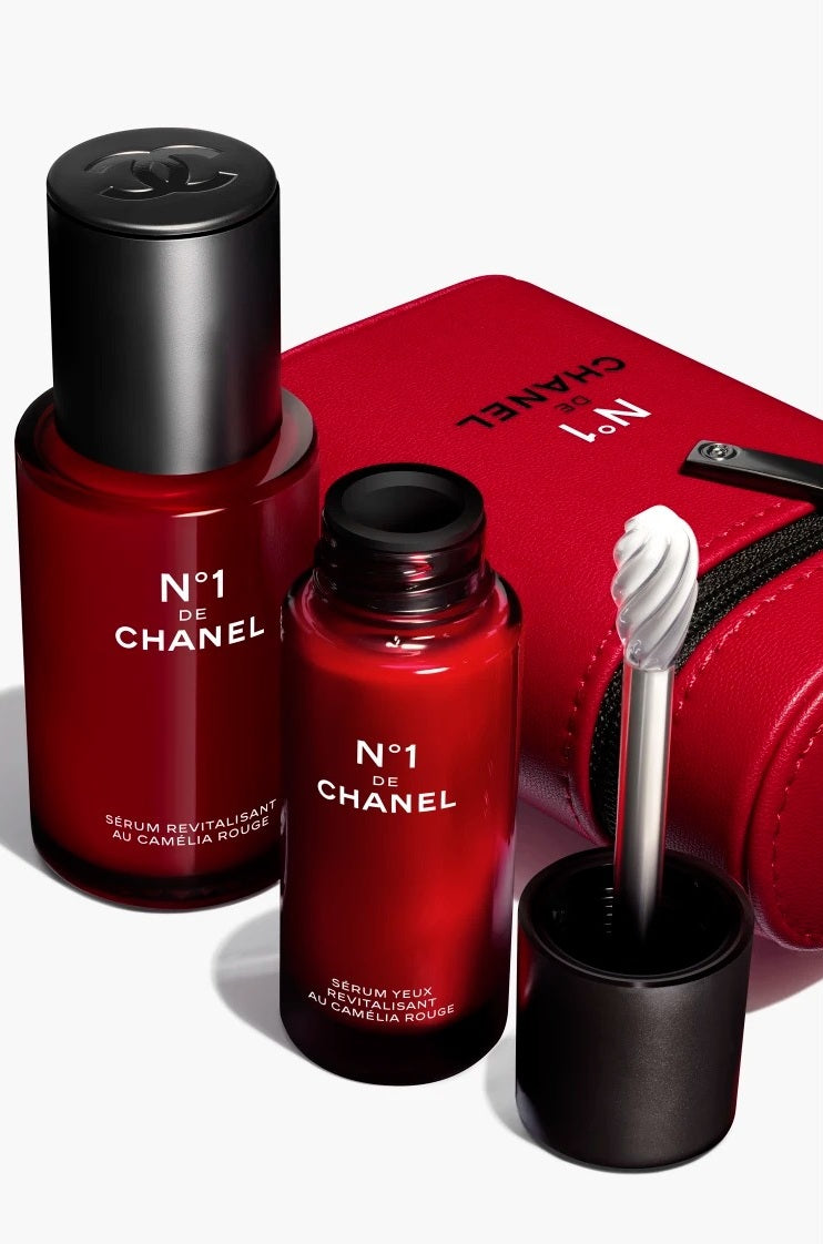 Bộ Quà Tặng CHANEL N°1 De Chanel Red Camellia Revitalizing Serum Duo