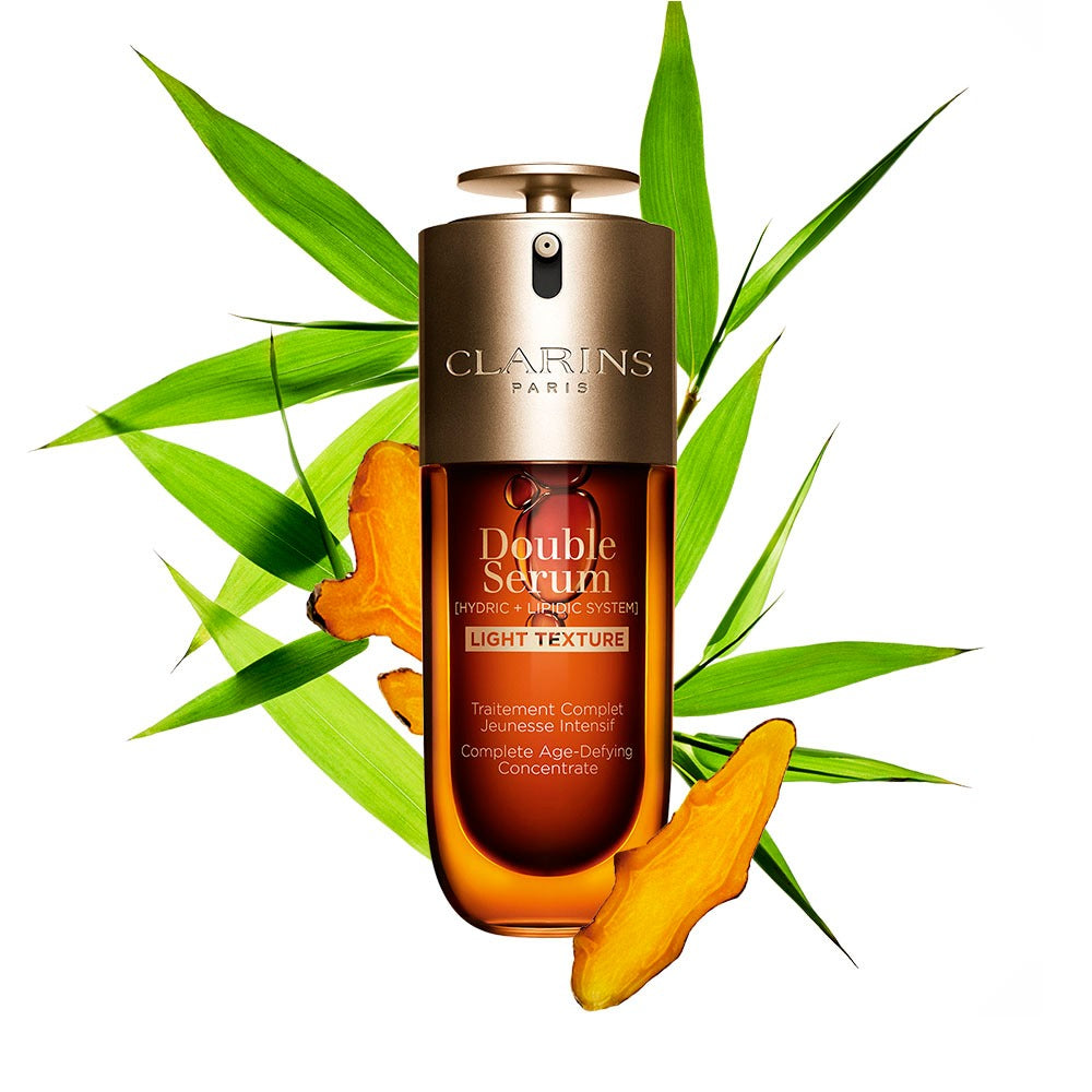 Bộ Quà Tặng CLARINS Double Serum Light Texture #50 mL (Holiday Pouch)-Kallos