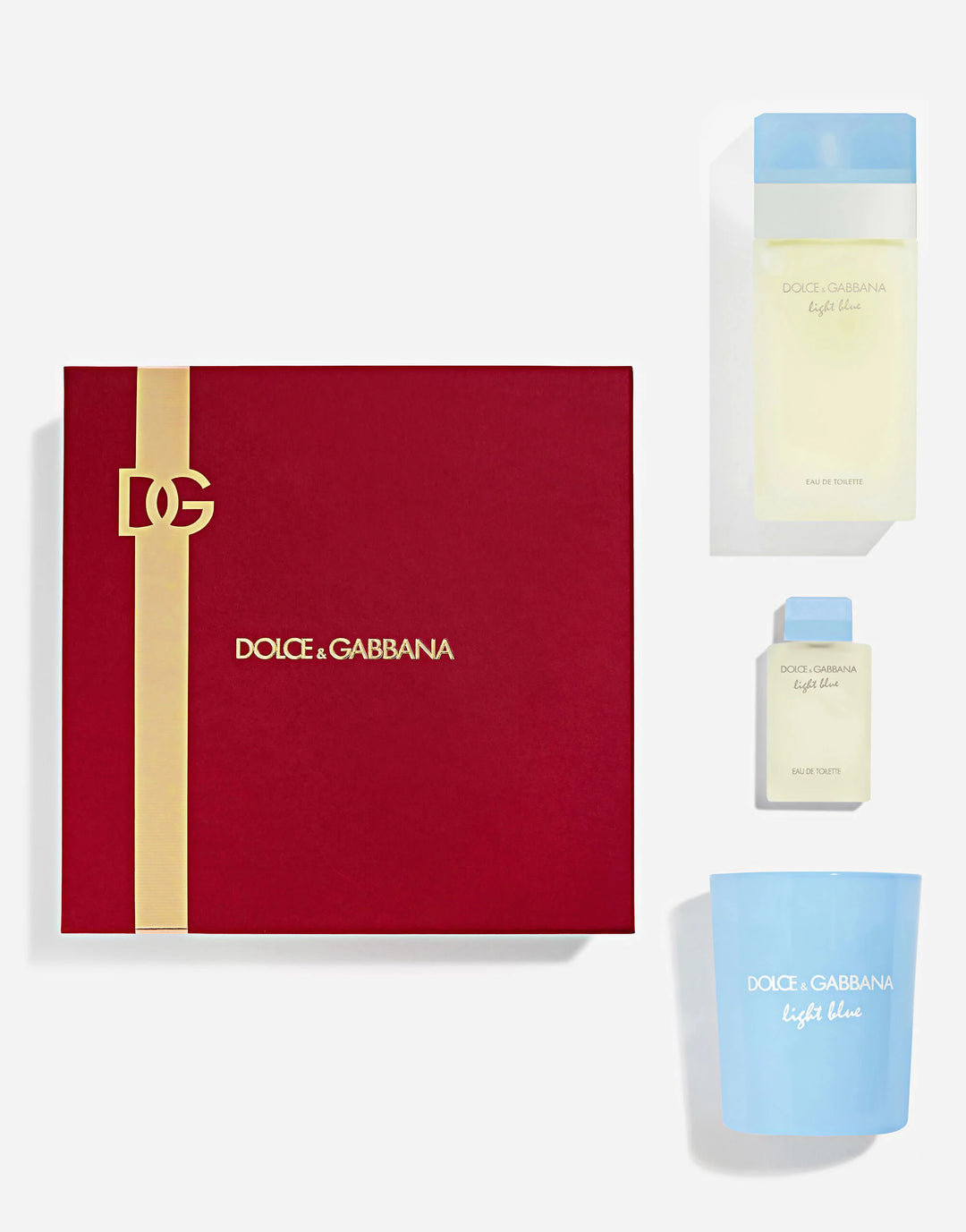 Bộ Quà Tặng DOLCE&GABBANA Light Blue EDT Trio Gift Set with Candle