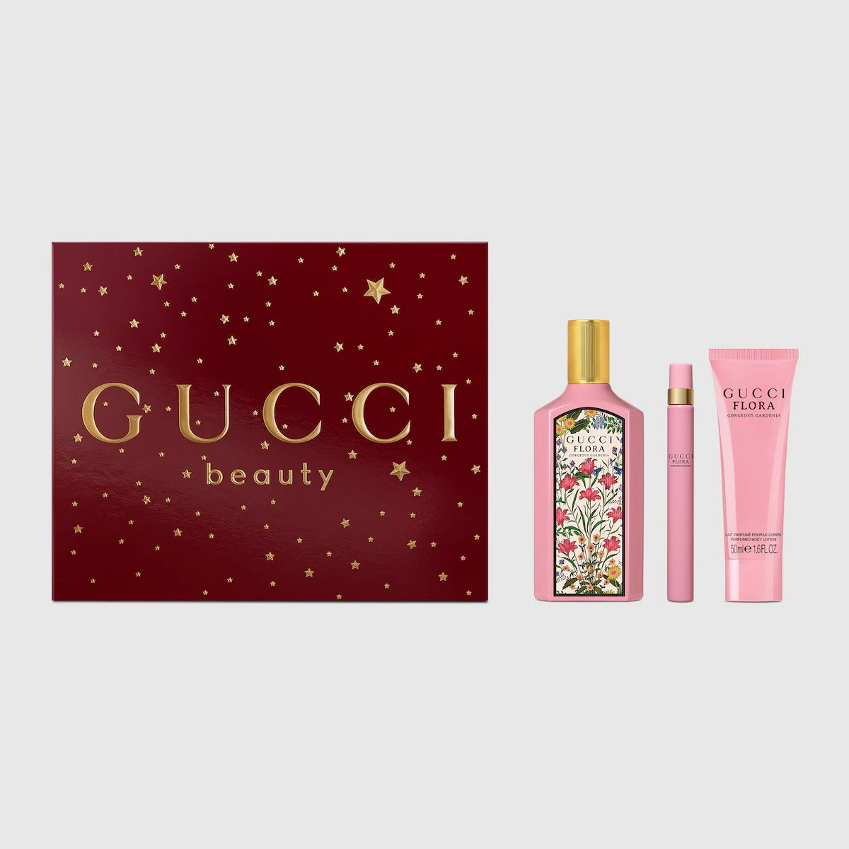Bộ Quà Tặng GUCCI Flora Gorgeous Gardenia Body Lotion & Pen Spray Gift Set-Kallos