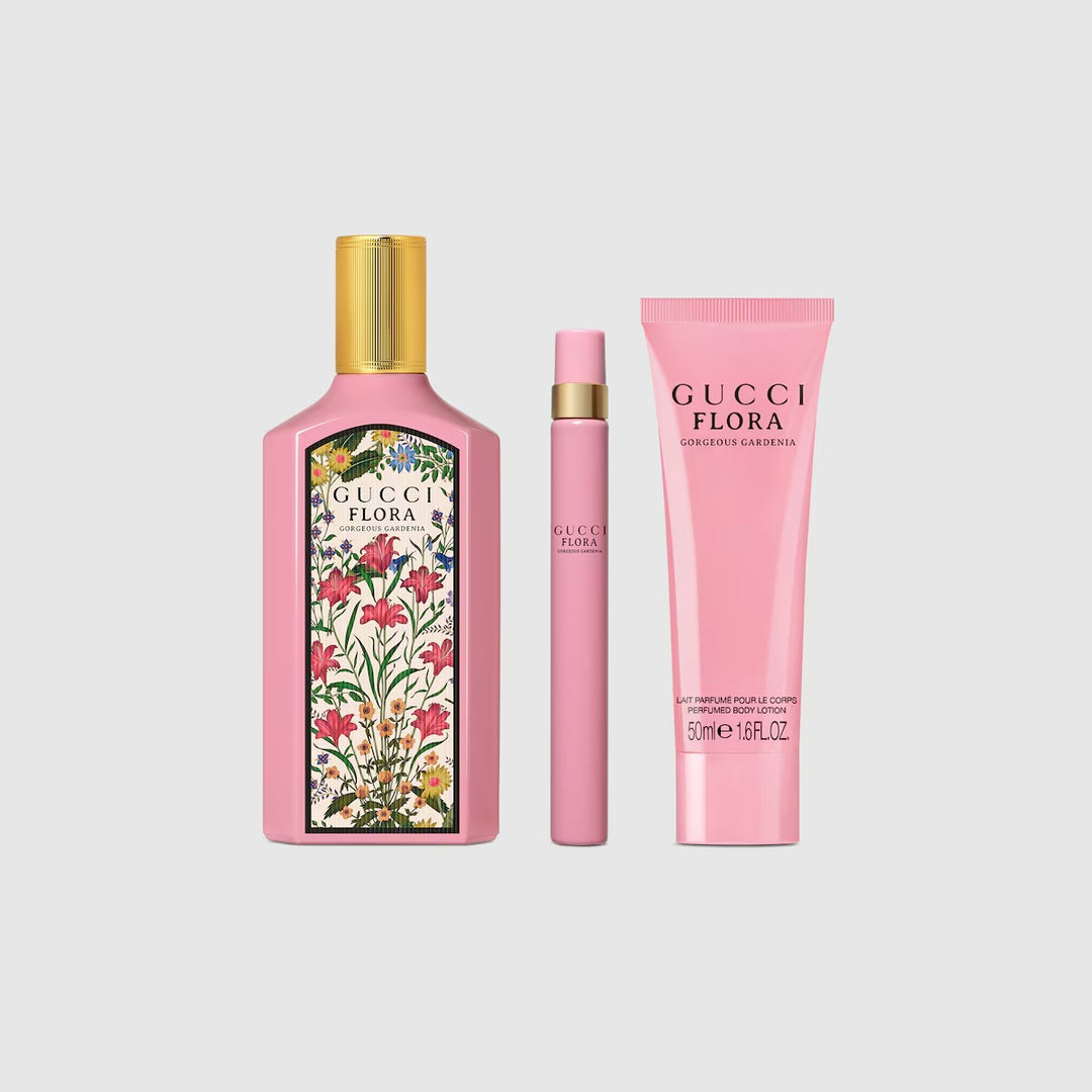 Bộ Quà Tặng GUCCI Flora Gorgeous Gardenia Body Lotion & Pen Spray Gift Set