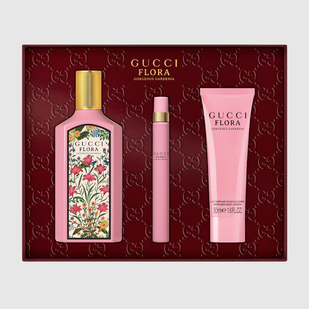 Bộ Quà Tặng GUCCI Flora Gorgeous Gardenia Body Lotion & Pen Spray Gift Set
