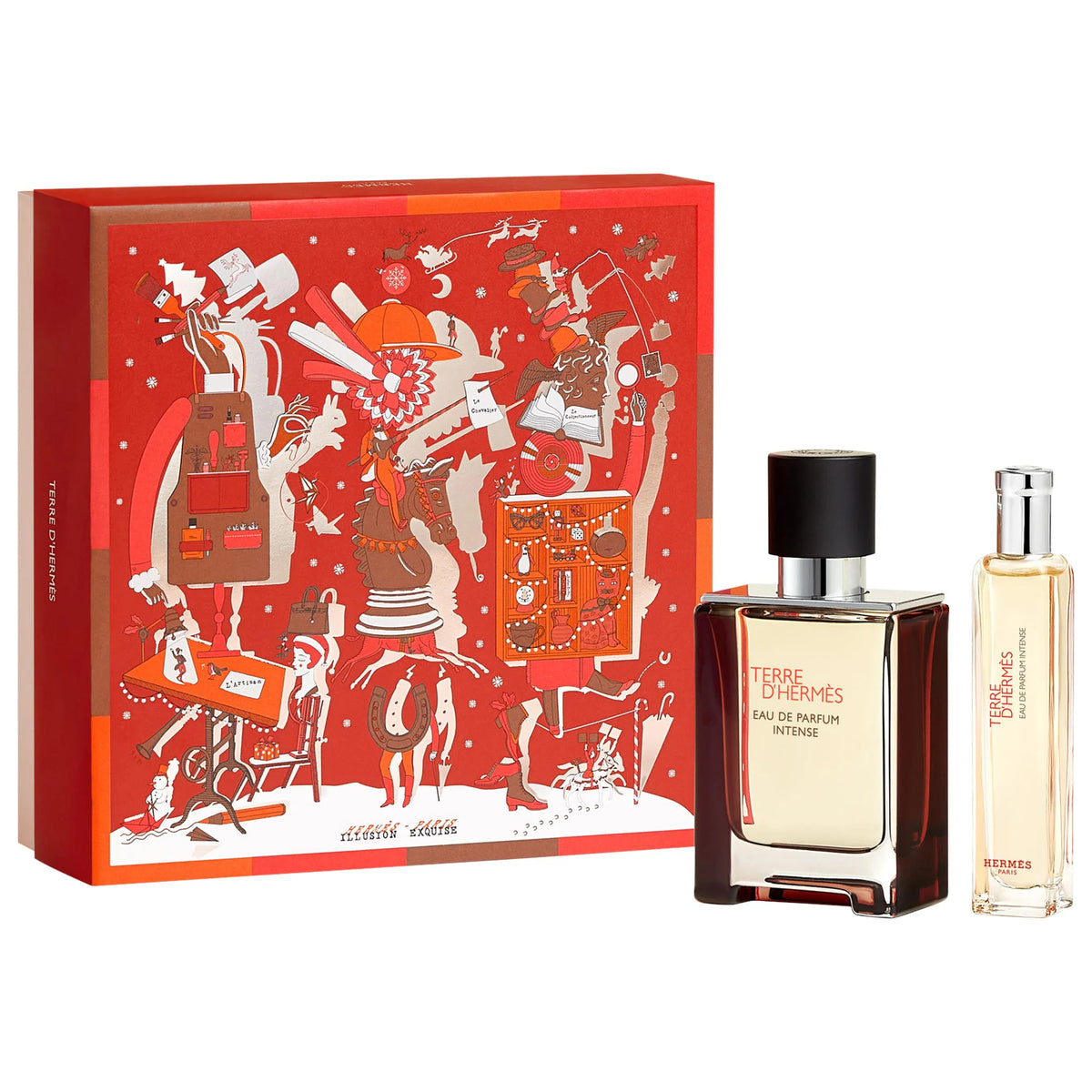 Bộ Quà Tặng HERMES Terre d'Hermès Eau De Parfum Intense Holiday Set