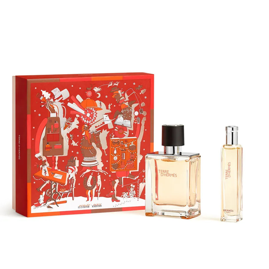 Bộ Quà Tặng HERMES Terre d'Hermès Eau De Toilette Holiday Set