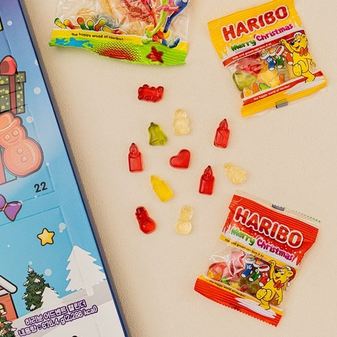 Bộ Quà Tặng Kẹo HARIBO Advent Calendar Square-Kallos