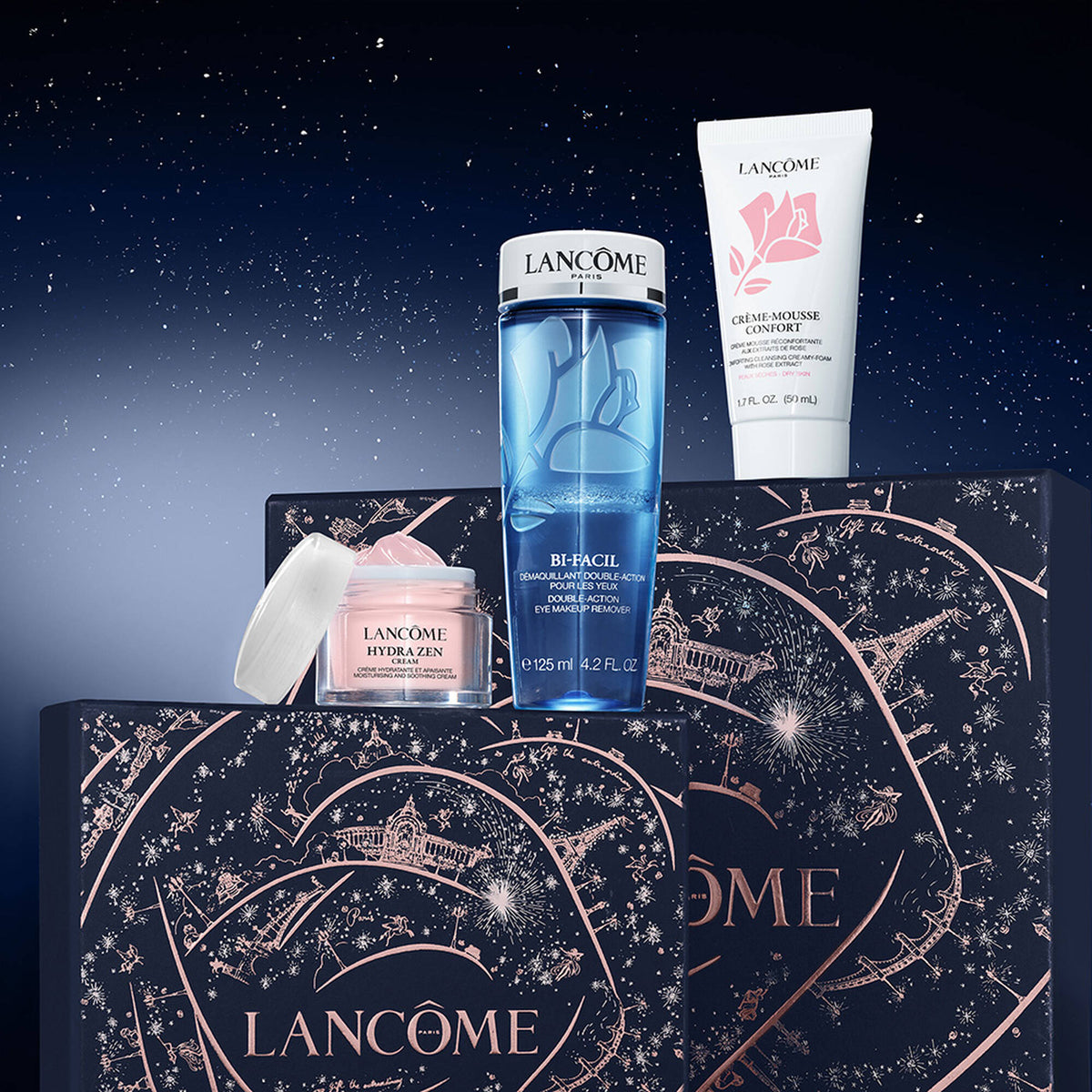 Bộ Quà Tặng LANCÔME Bi-Facil 2024 Holiday Skincare Gift Set