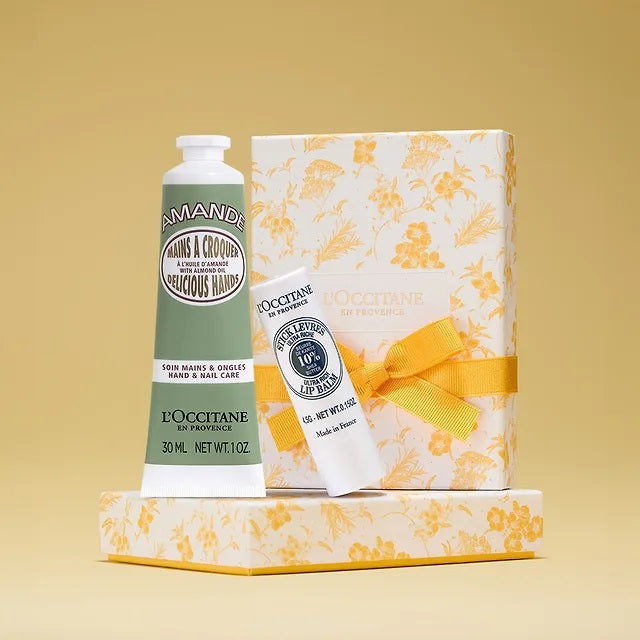 Bộ Quà Tặng L'OCCITANE Almond Hand & Shea Stick Lip Balm - Kallos Vietnam