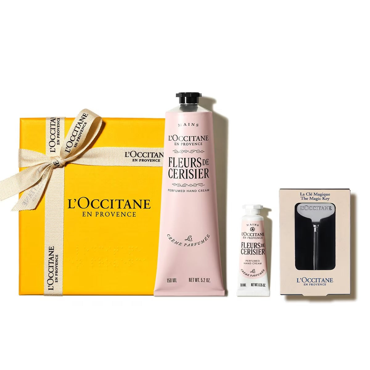 Bộ Quà Tặng L'OCCITANE Cherry Blossom Hand Cream & Magic Key
