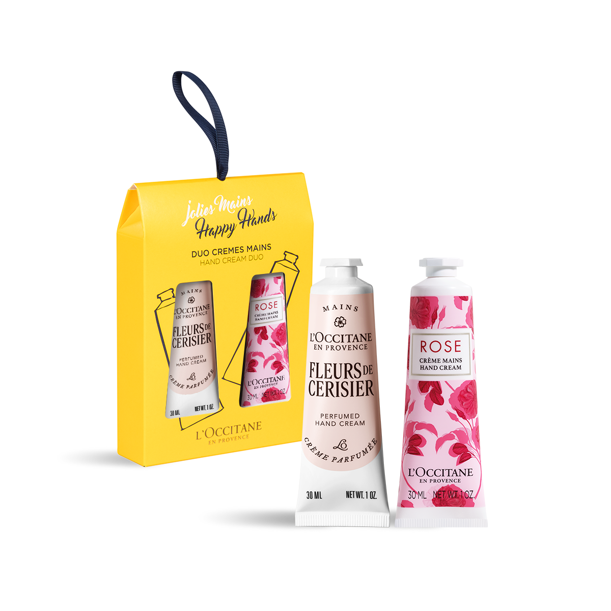 Bộ Quà Tặng L'OCCITANE Cherry & Rose Hand Cream Duo-Kallos