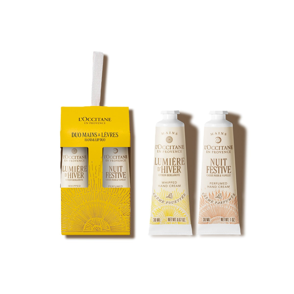 Bộ Quà Tặng L'OCCITANE Lumière d'Hiver & Nuit Festive Hand Cream Duo