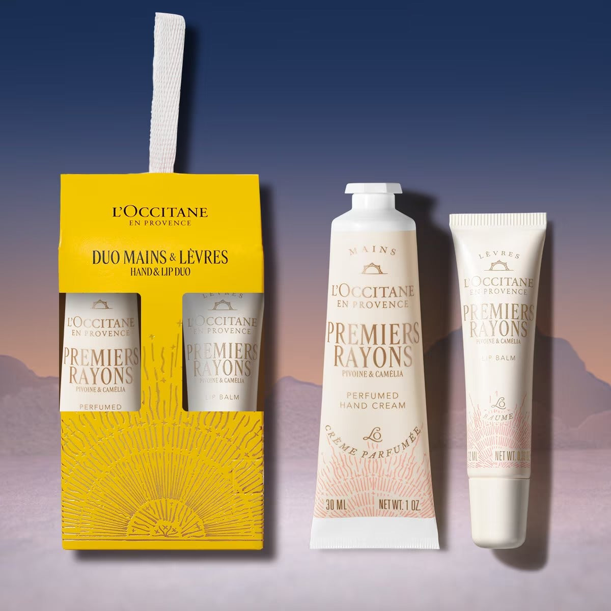 Bộ Quà Tặng L'OCCITANE Premiers Rayons Hand & Lip Duo Holiday 2025