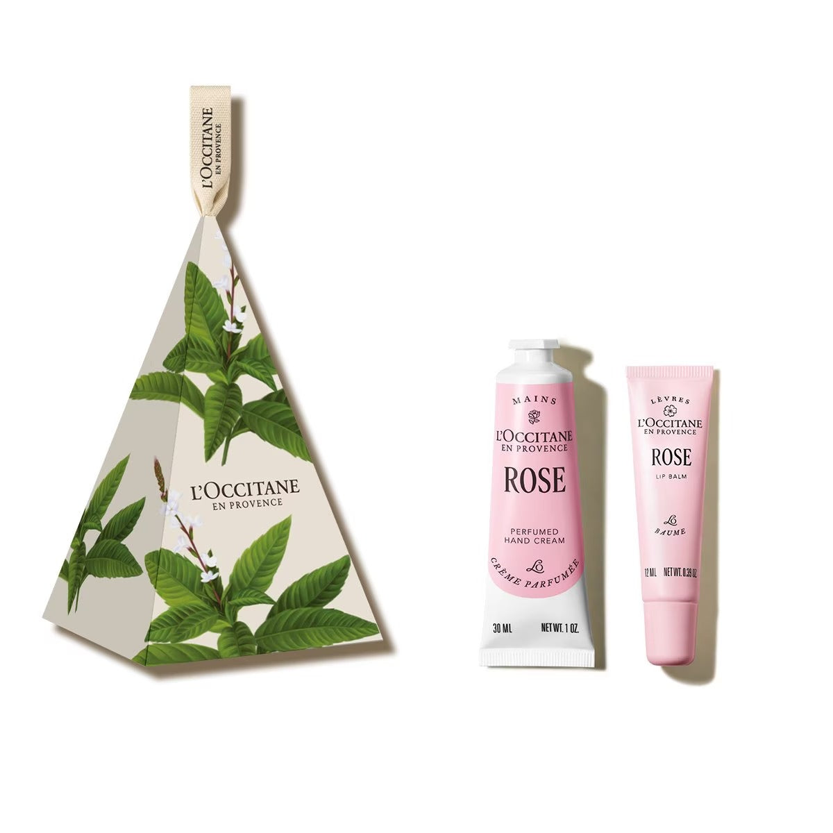 Bộ Quà Tặng L'OCCITANE Rose Hand Cream & Lip Balm Duo