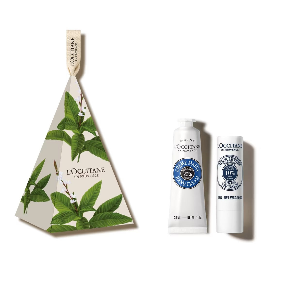 Bộ Quà Tặng L'OCCITANE Shea Butter Hand Cream & Stick Lip Balm Duo