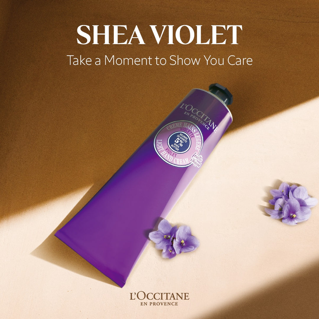 Bộ Quà Tặng L'OCCITANE Shea Butter Violet Light Hand Care Set