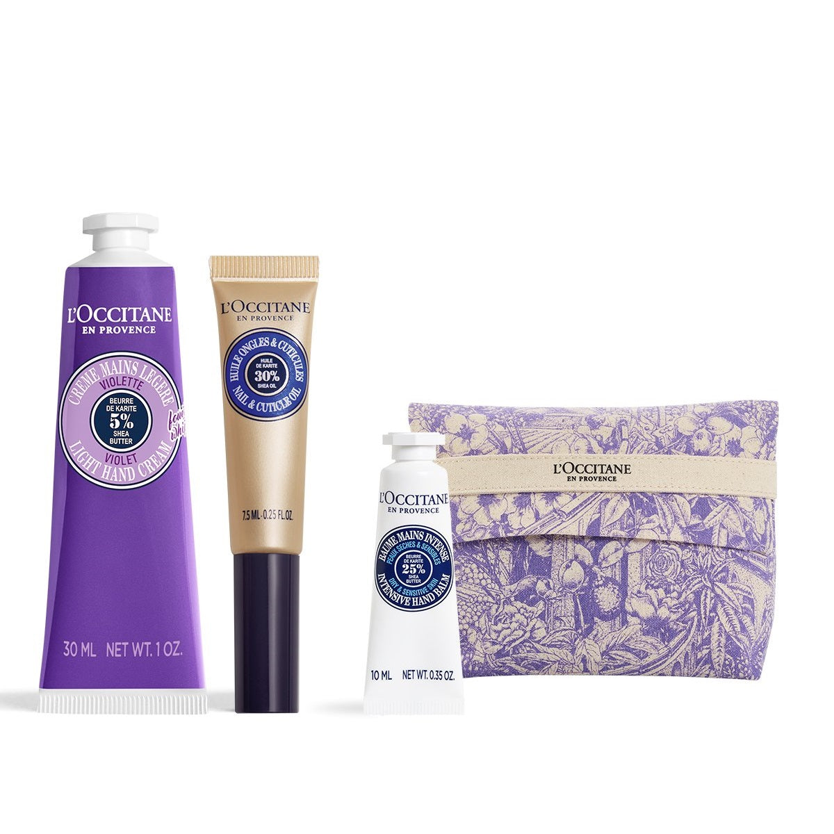 Bộ Quà Tặng L'OCCITANE Shea Butter Violet Light Hand Care Set