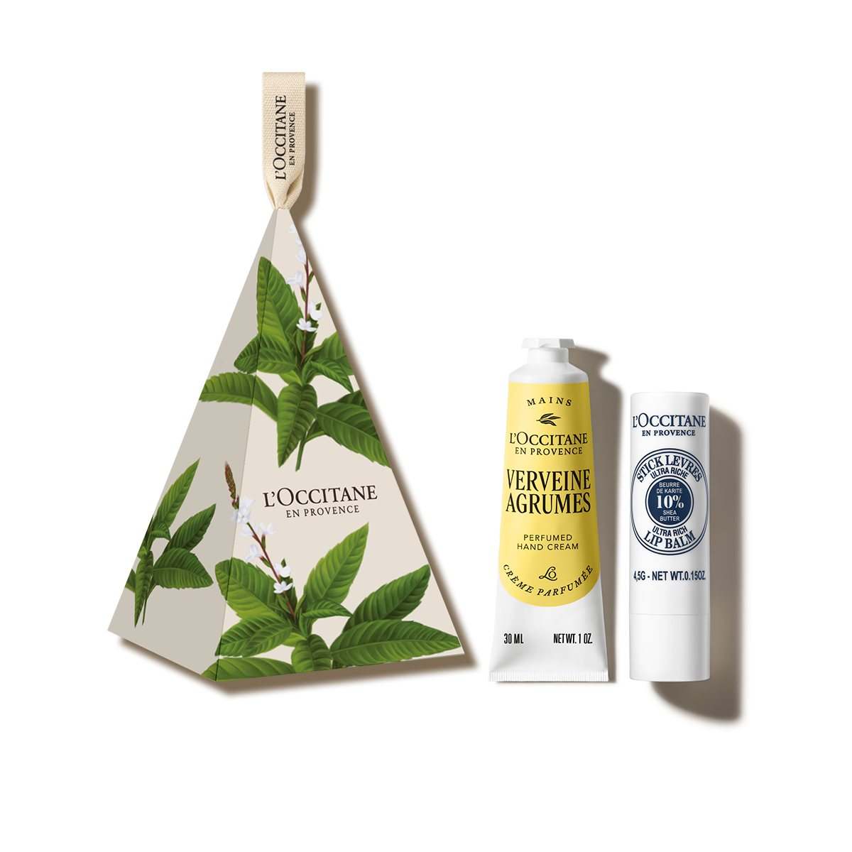 Bộ Quà Tặng L'OCCITANE Verveine Agrumes Hand Cream & Shea Lip Balm