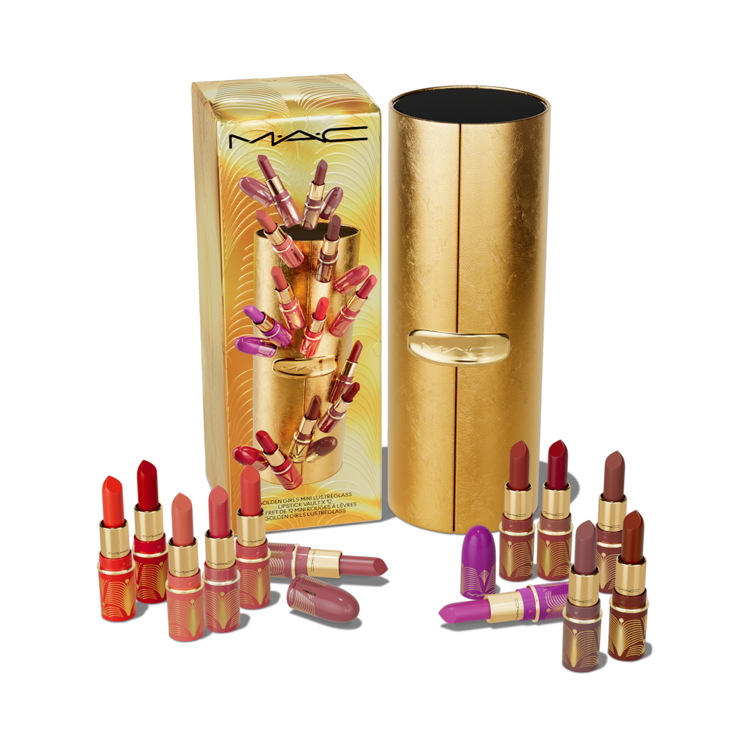 Bộ Quà Tặng MAC Golden Girls Mini Lustreglass Lipstick Vault x12