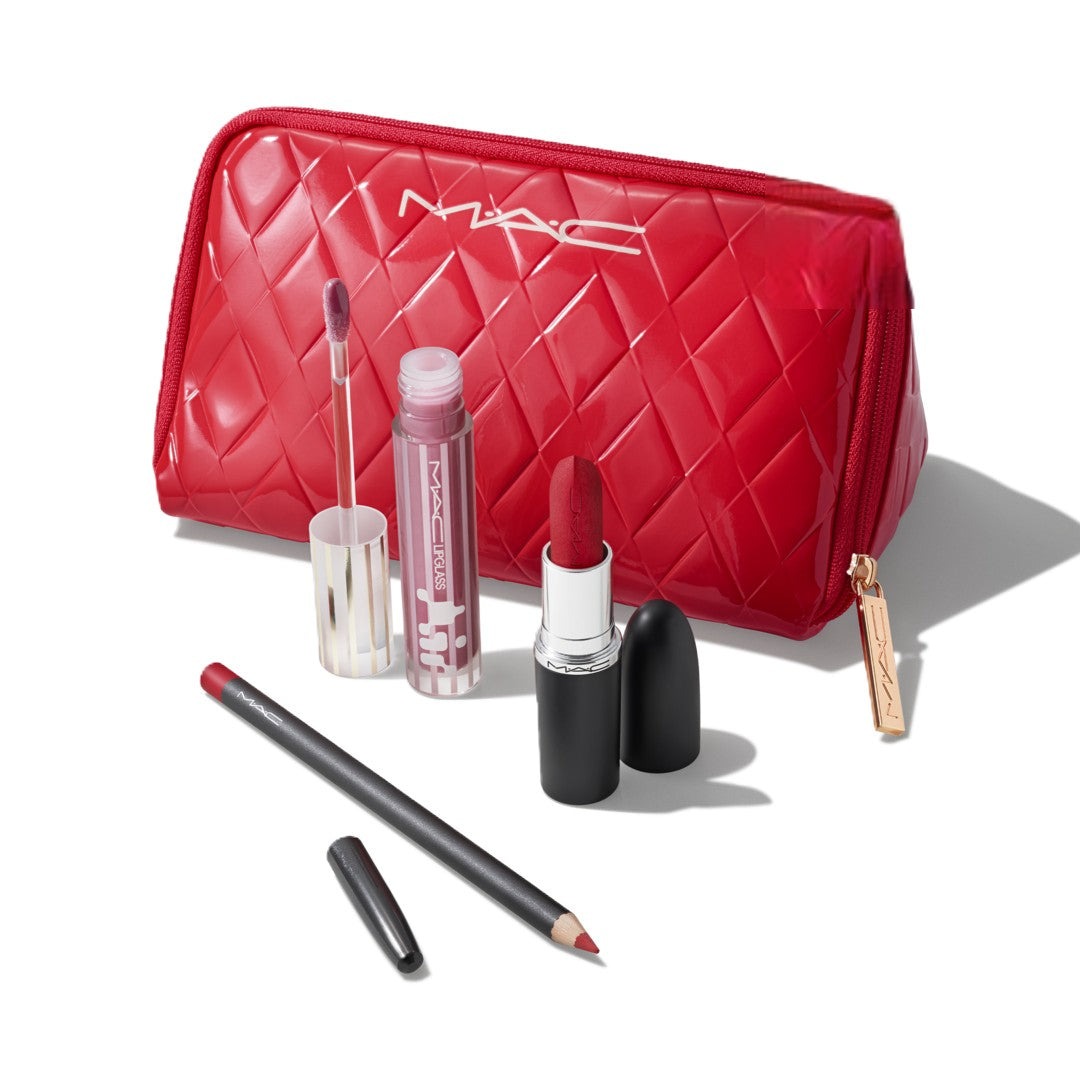 Bộ Quà Tặng MAC Trending Tomorrow Lip Trio #Red