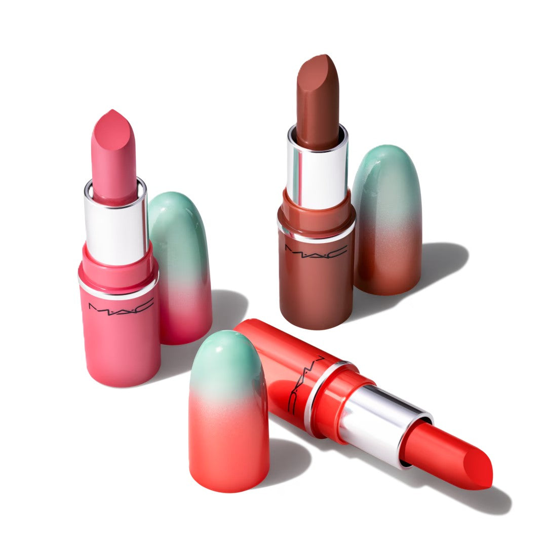 Bộ Quà Tặng MAC Wildest Gleams Mini Lustreglass Lip Trio #Brights