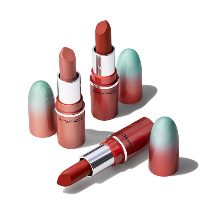 Bộ Quà Tặng MAC Wildest Gleams Mini Lustreglass Lip Trio 