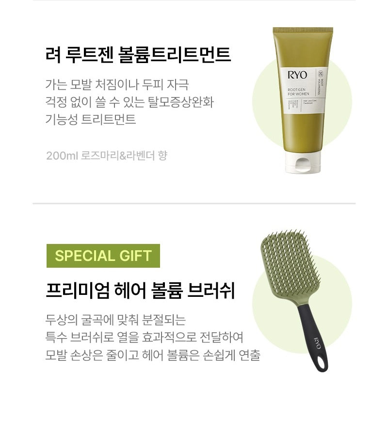 Bộ Quà Tặng RYO Root:Gen Hair Loss Care Shampoo + Treatment + Essence Set-Kallos