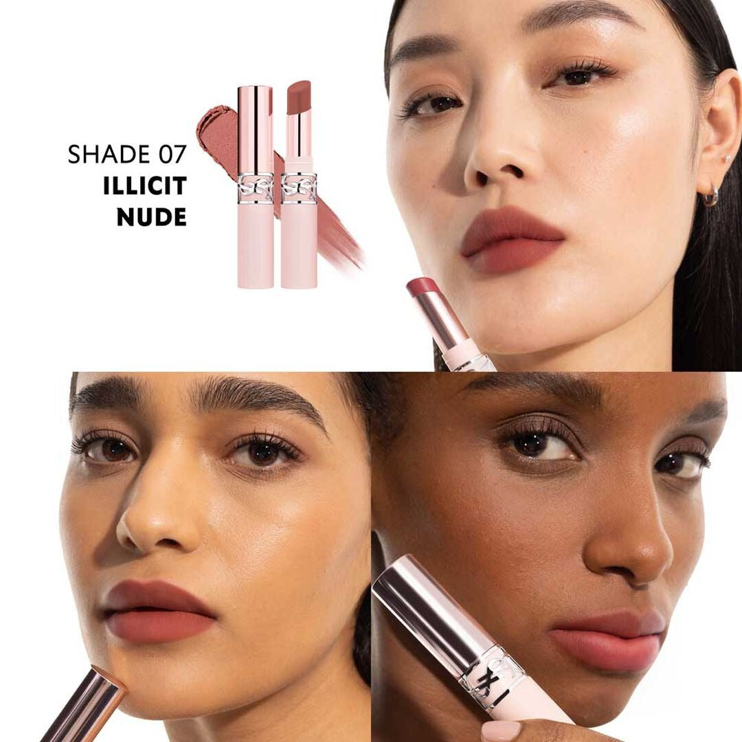 Bộ Quà Tặng Son YSL Lovenude Lip Blusher Duo Set & Pouch