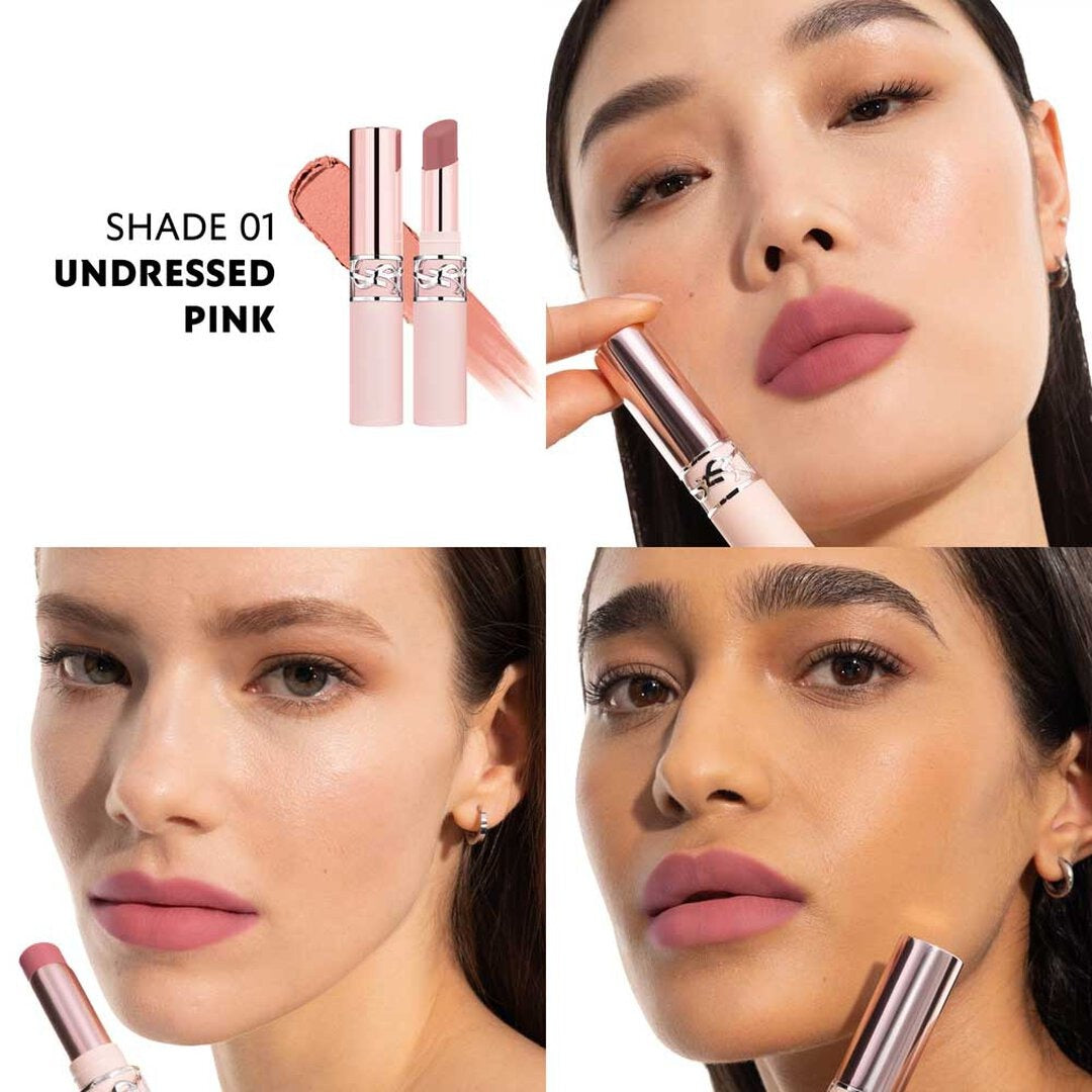 Bộ Quà Tặng Son YSL Lovenude Lip Blusher Duo Set & Pouch