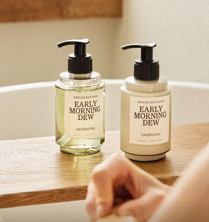 Bộ Quà Tặng TAMBURINS Showery Wash &amp; Lotion Early Morning Dew-Kallos