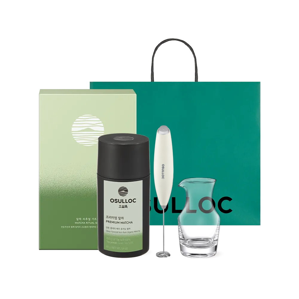 Bộ Quà Tặng Trà OSULLOC Matcha Ritual Gift Set-Kallos