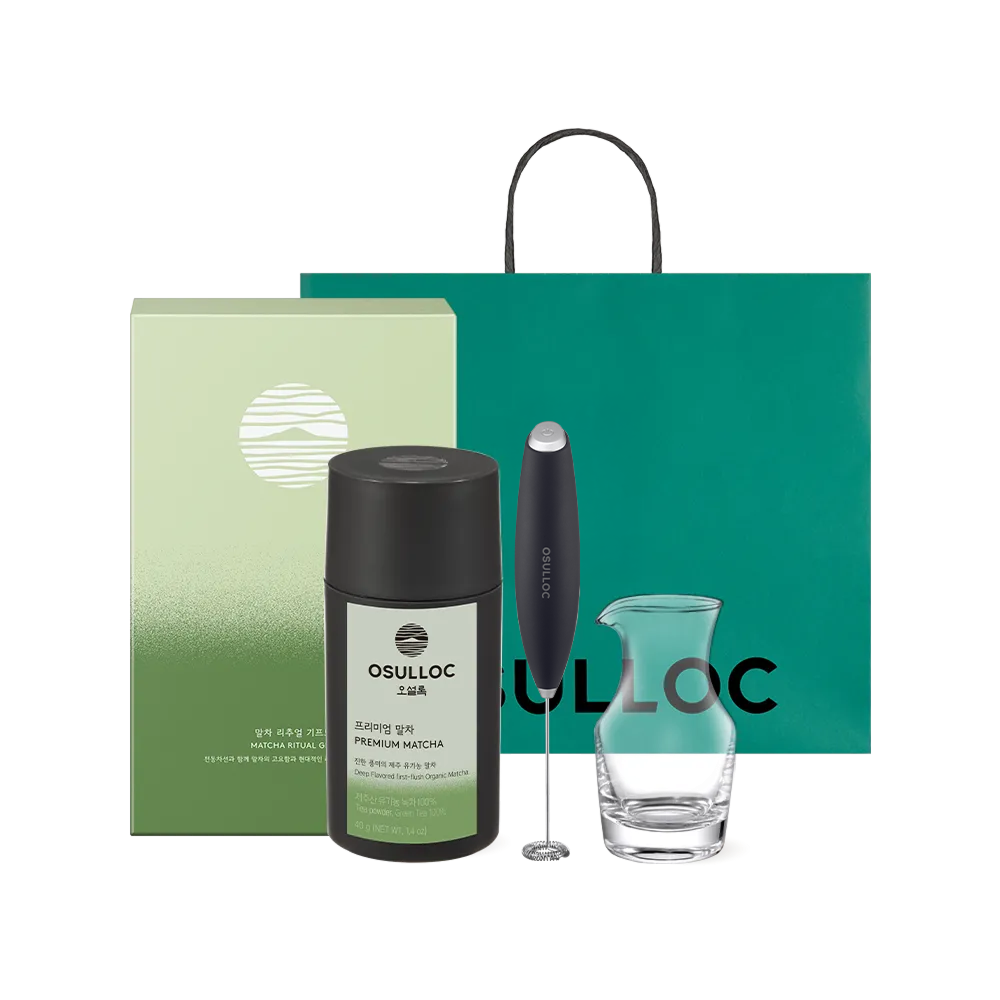 Bộ Quà Tặng Trà OSULLOC Matcha Ritual Gift Set-Kallos