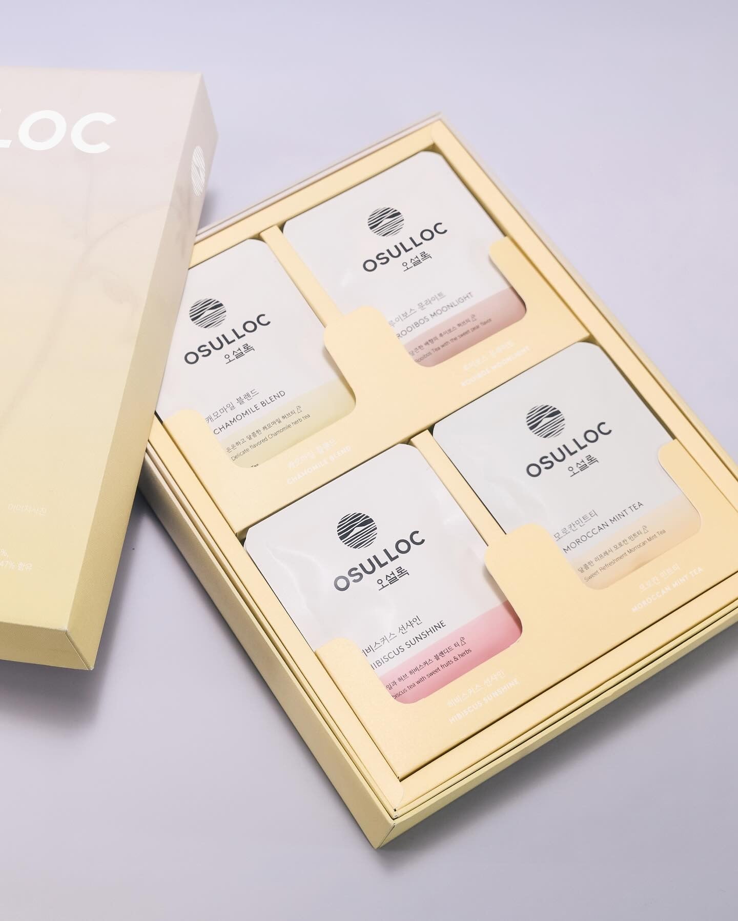 Bộ Quà Tặng Trà OSULLOC Tea Edition Herb 4 Types-Kallos
