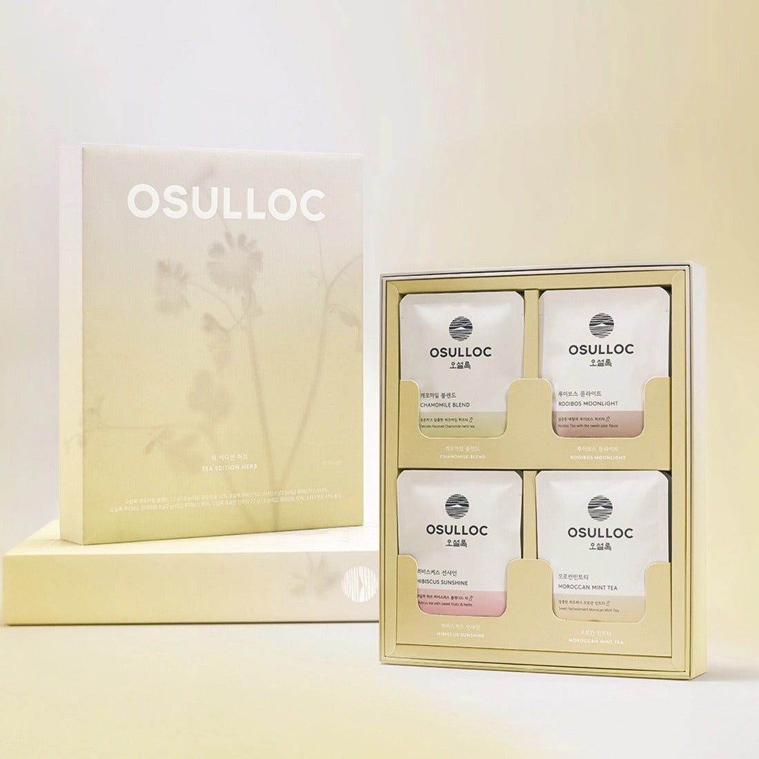 Bộ Quà Tặng Trà OSULLOC Tea Edition Herb 4 Types-Kallos