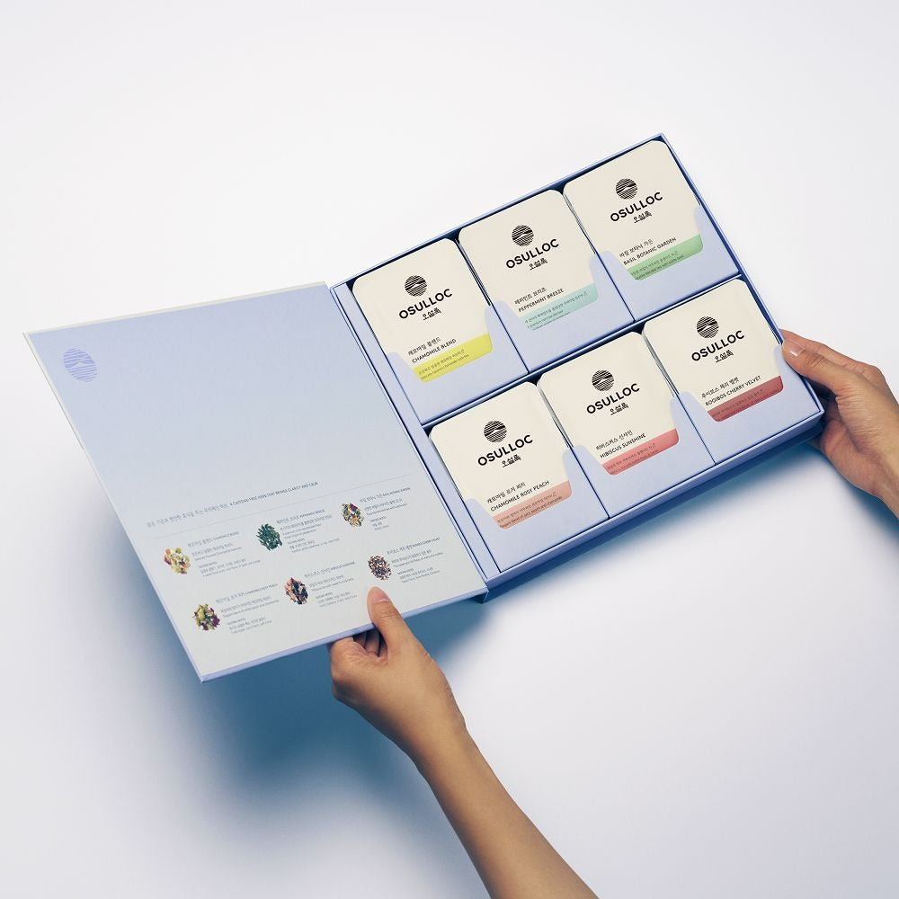Bộ Quà Tặng Trà OSULLOC Tea Edition Herb Garden Set 6 Types