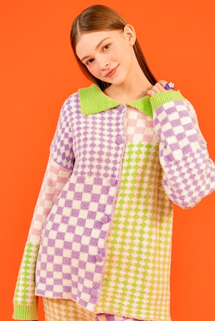 Bộ Quần Áo Wiggle Wiggle Pyjama Set Long #Grape Patchwork-Kallos