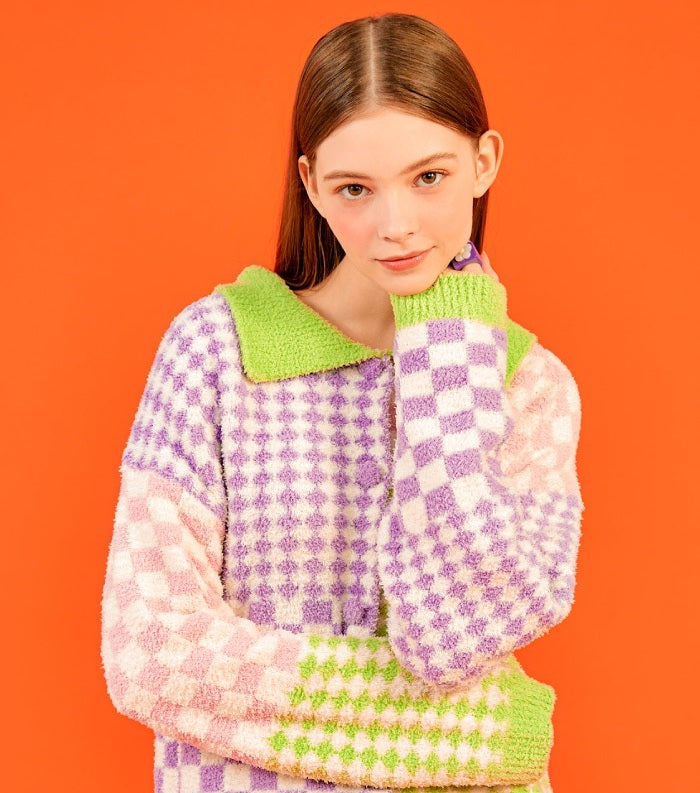 Bộ Quần Áo Wiggle Wiggle Pyjama Set Long #Grape Patchwork-Kallos