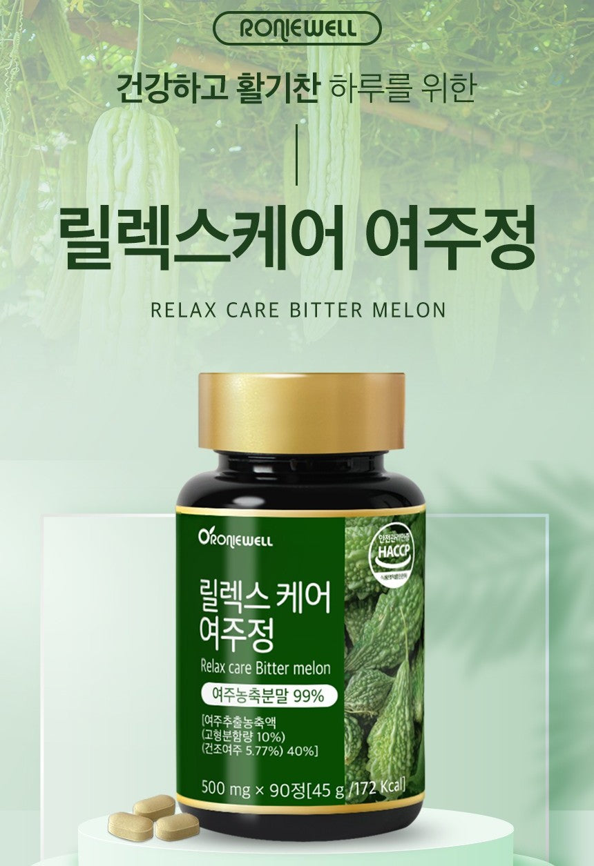 Bộ RONIEWELL Relax Care Bitter Melon Tablets Gift Set