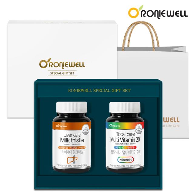 Bộ RONIEWELL Vitality Recharge Gift Set (Milk Thistle + Multi-Vitamin 20)