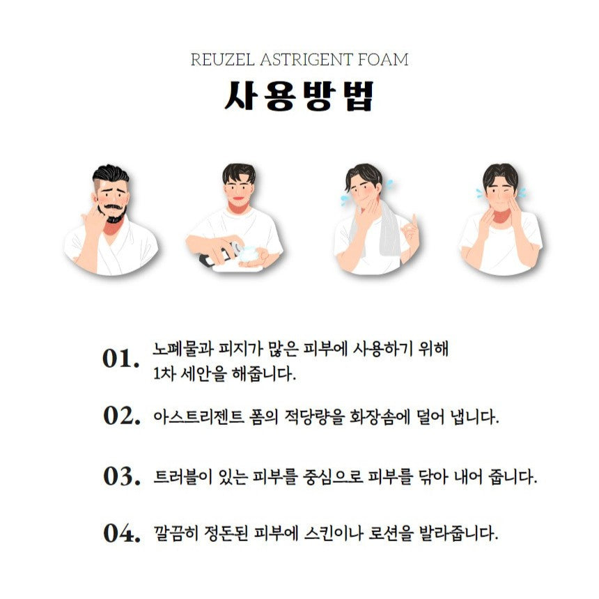 Bọt Dưỡng Sau Cạo Râu REUZEL Astringent Foam